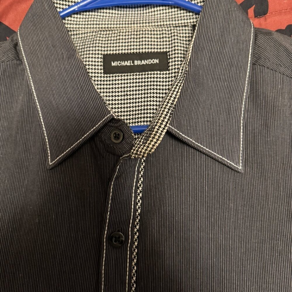 Dressy Casual Button Up Shirt: Michael Brandon